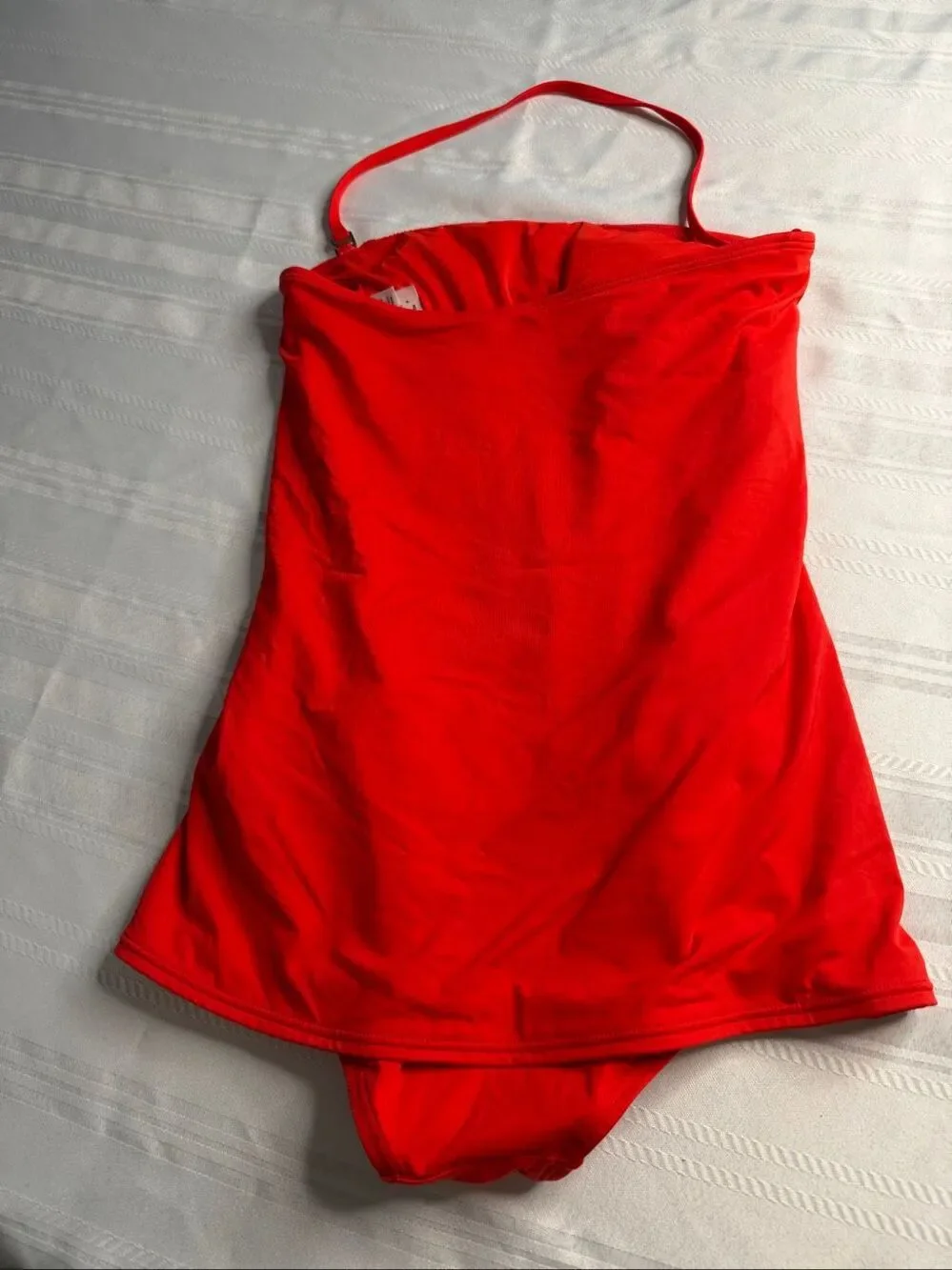 Juicy Couture Vintage Red One Piece Gold Heart Charms Swimsuit Size Small